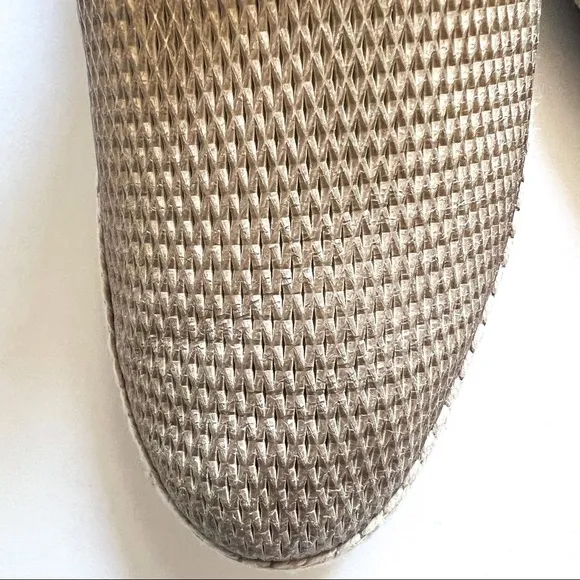 Paul Green Metallic Neutral Layla Espadrille Slip On Flats AU 7.5 US 10