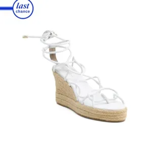 PAULA TORRES Off White Made In Brazil Leather Mel Espadrilles