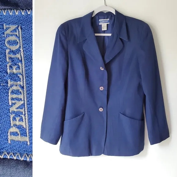 Pendleton NWOT All Season 3 Button Blazer Jacket