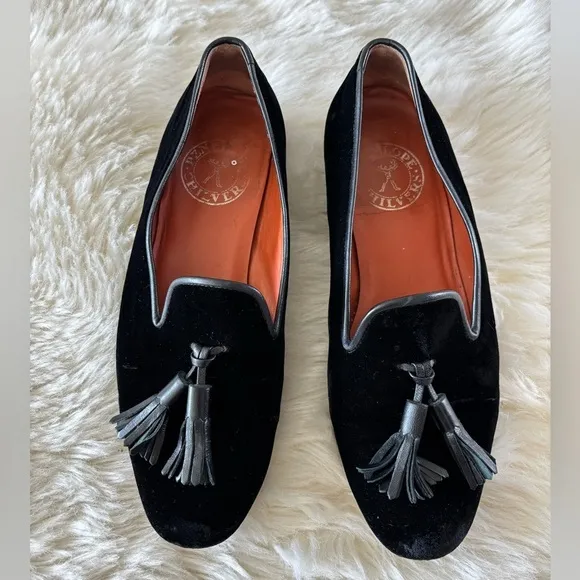 PENELOPE CHILVERS Women’s Velvet Tassel Loafers