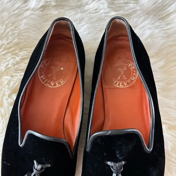 PENELOPE CHILVERS Women’s Velvet Tassel Loafers