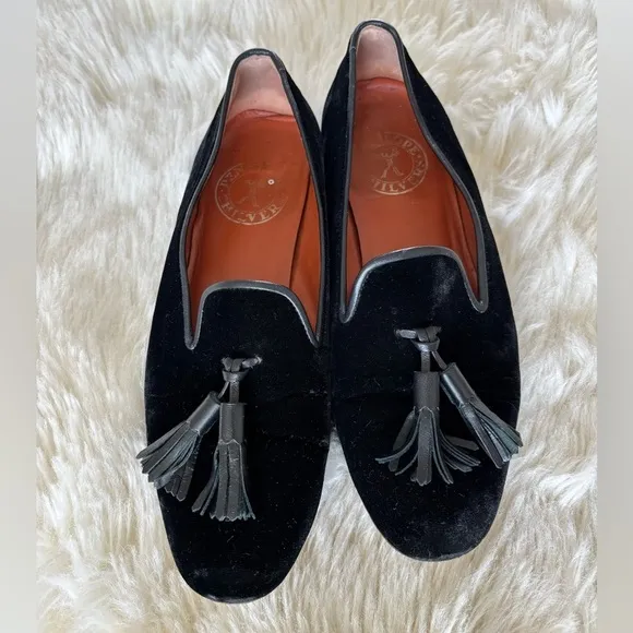 PENELOPE CHILVERS Women’s Velvet Tassel Loafers