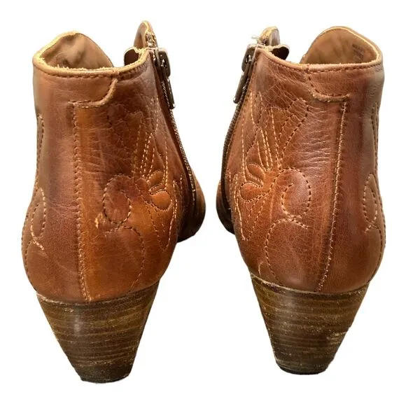 Pikolinos Quilted Leather Cuero Floral Ginebra Zip Wedges Ankle Boots 7.5