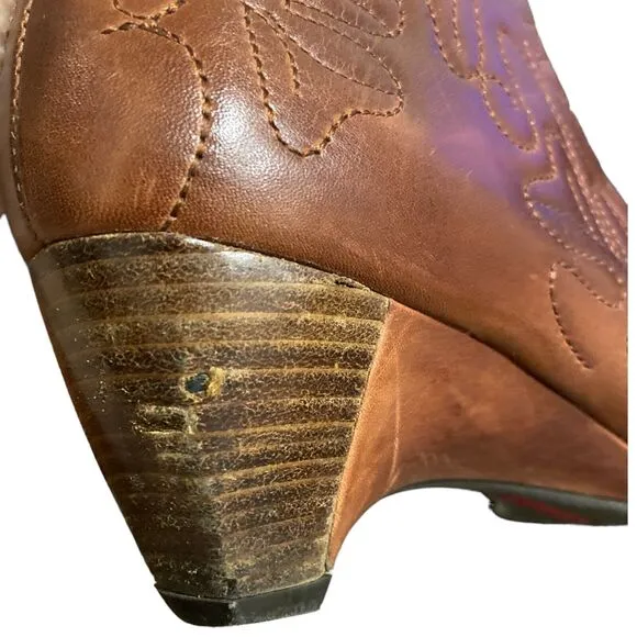 Pikolinos Quilted Leather Cuero Floral Ginebra Zip Wedges Ankle Boots 7.5