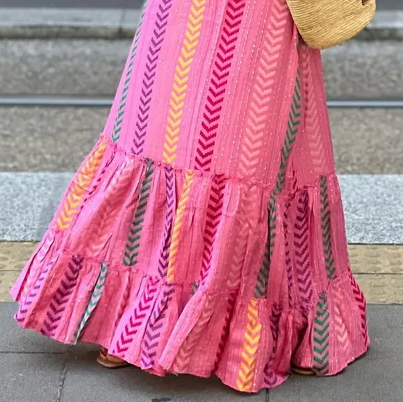 Pink Prism Maxi Skirt