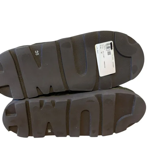 Piumestudio Luna Pillow Boot Size 7 38 Evereve Bootie Vegan Military Green NIB