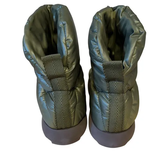 Piumestudio Luna Pillow Boot Size 7 38 Evereve Bootie Vegan Military Green NIB