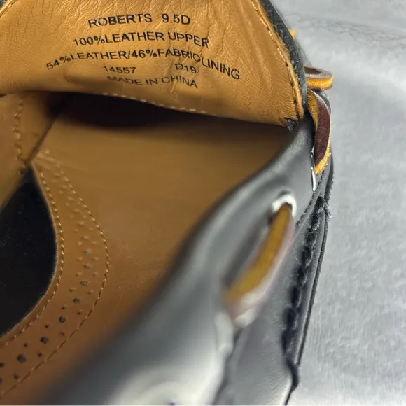 🔥🔥🔥Polo Ralph Lauren Roberts Black Smith Leather Drivers, Black 9.5D🔥🔥🔥