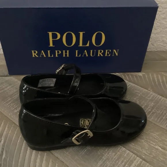 POLO RALPH LAUREN Toddler Girls Kinslee Leather Flats
