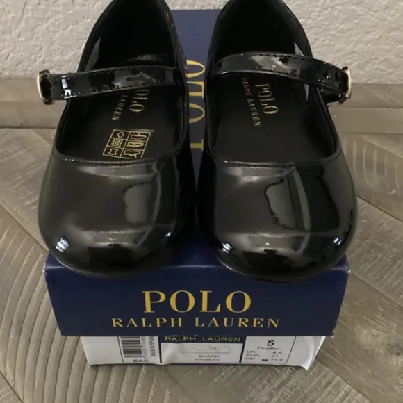 POLO RALPH LAUREN Toddler Girls Kinslee Leather Flats