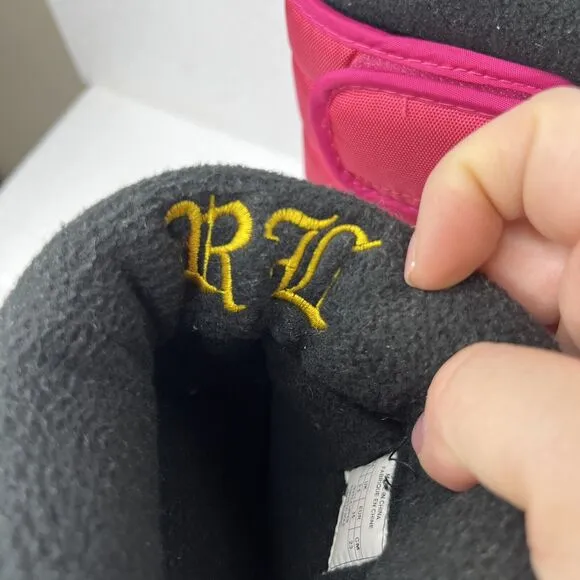 POLO RALPH LAUREN VANCOUVER BIG PONY EZ SNOW BOOTS RASPBERRY/BLACK KIDS SIZE 4❄️