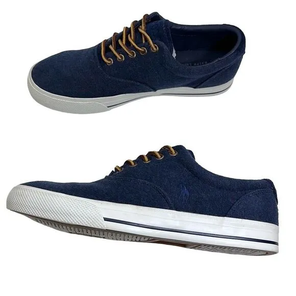 Polo Ralph Lauren Vaughn Lowtop Blue Fashion Sneakers Men’s Size 9