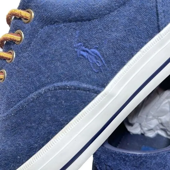 Polo Ralph Lauren Vaughn Lowtop Blue Fashion Sneakers Men’s Size 9