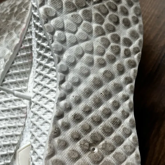 Pony White Sneakers with Sock-Like Fit and Textured Upper