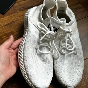 Pony White Sneakers with Sock-Like Fit and Textured Upper