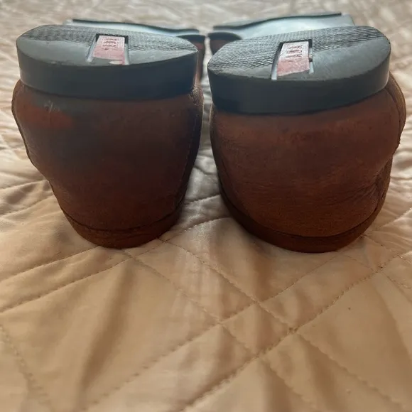 Prada brown leather loafers