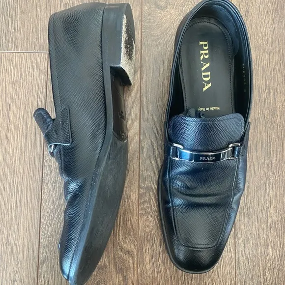 Prada Saffiano leather loafers