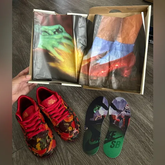 Preschool Nike SB Wizard Of Oz Dunk Size 12.5C