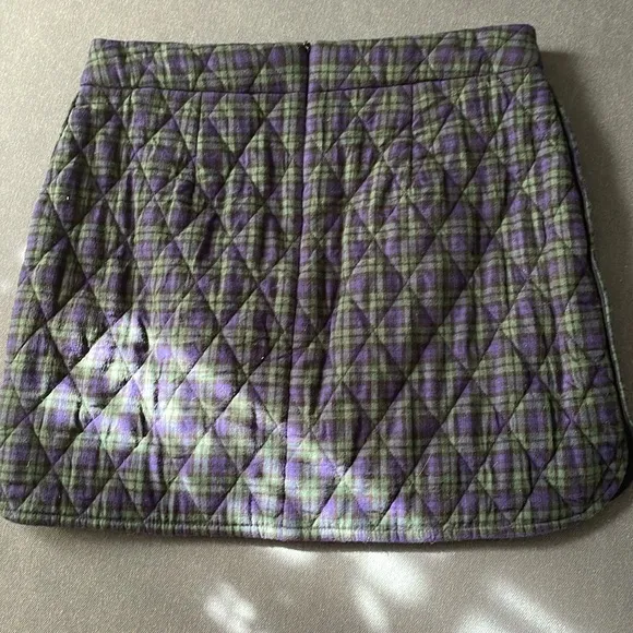 PRETTY PREPPY CLASSIC, tartan quilted plaid Sezane mini skirt 36 💋