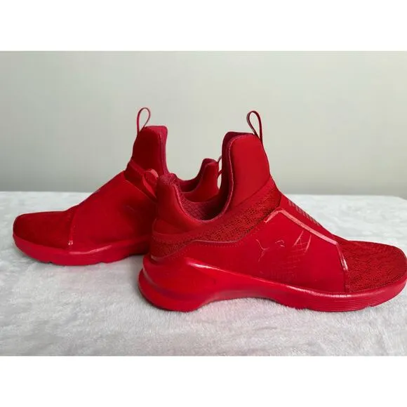 Puma Fierce Mid Height Women's Sneakers in Red Size 9