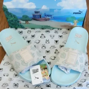 Puma Leadcat x Animal Crossing &quot;New Horizon&quot; Slides - GS 5 (Women US 6.5)