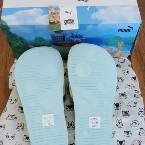 Puma Leadcat x Animal Crossing &quot;New Horizon&quot; Slides - GS 5 (Women US 6.5)