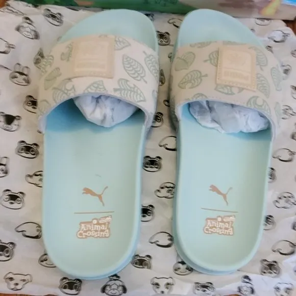 Puma Leadcat x Animal Crossing &quot;New Horizon&quot; Slides - GS 5 (Women US 6.5)