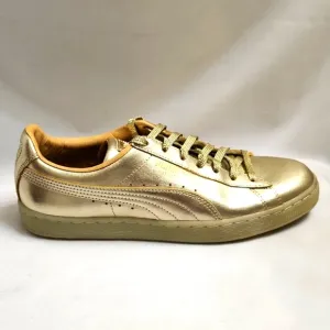 Puma Suede Classic 50th Anniversary Metallic Gold sneakers (mens size 9.5)