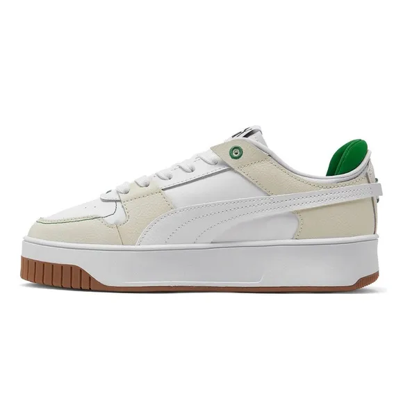 Puma Women's Carina Street VTG Casual Sneakers (7.5; White/Green)