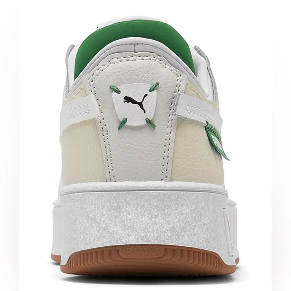 Puma Women's Carina Street VTG Casual Sneakers (7.5; White/Green)