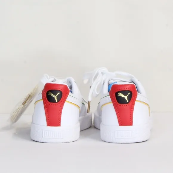 Puma Women's Clyde World Hood Unity White Classic Sneaker Size 6 NWT