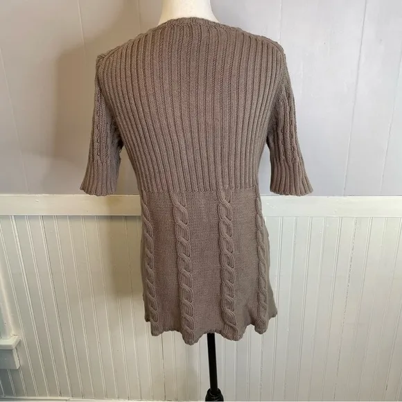Pure Handknit Beige Sweater Size: M/ L