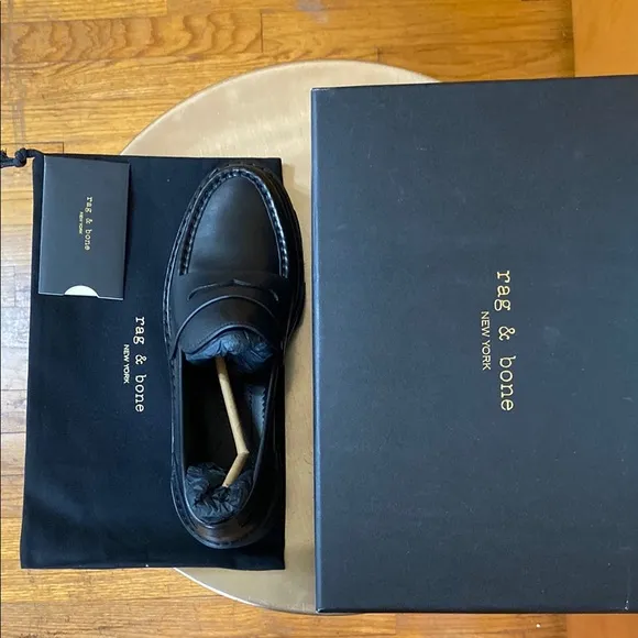 rag &amp; bone | NIB New in Box Never Worn - Black Shiloh Loafer - 9
