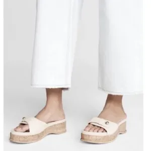 Rag &amp; bone Sommer Leather Platform Slides Sz 40