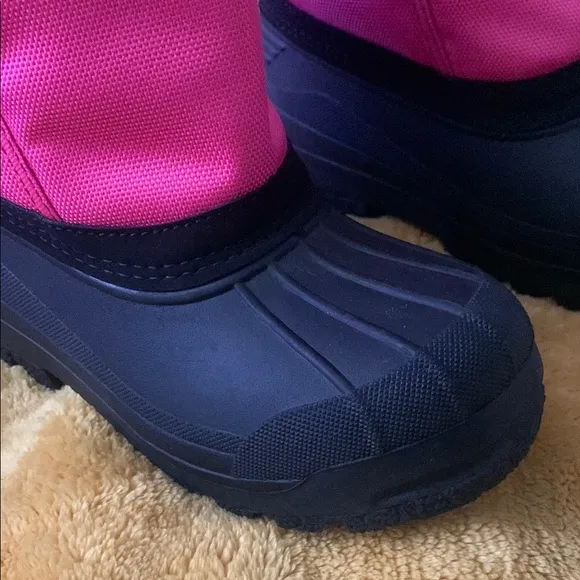 Ralph Lauren Pink and Black Boots
