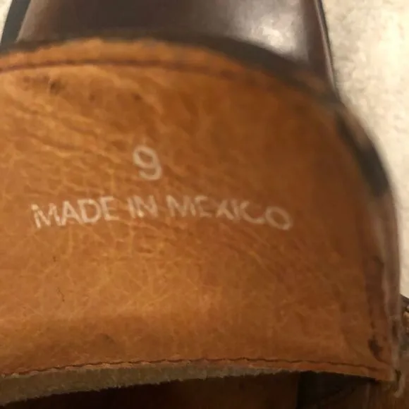 RARE! Bed Stu Vintage Leather Lug Sole Loafers Mens US 9 Women US 11