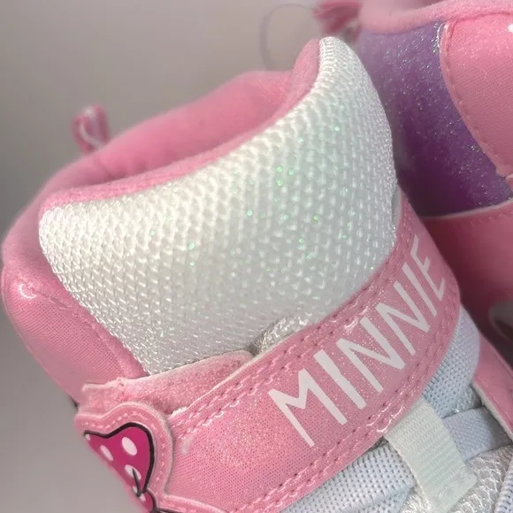 🆕RARE Disney Ltd Edition Minnie Mouse Icon Glitter Sparkle 🎀 High-Top Sneakers