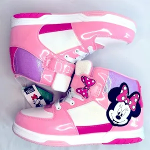 🆕RARE Disney Ltd Edition Minnie Mouse Icon Glitter Sparkle 🎀 High-Top Sneakers