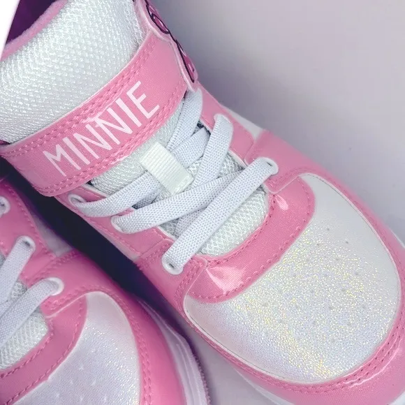 🆕RARE Disney Ltd Edition Minnie Mouse Icon Glitter Sparkle 🎀 High-Top Sneakers