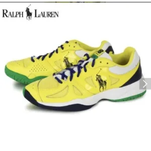 RARE New Balance Polo RALPH LAUREN TENNIS COURT SHOE SNEAKERS LEATHER WOMEN 6.5