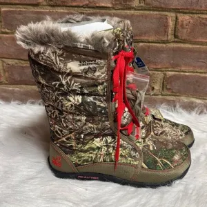 RealTree Max-1 Girl Camo Insulated Winter Boots Size 8 NEW
