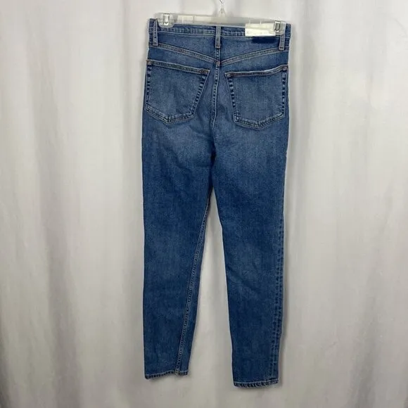 RE/DONE 90's Orginals Ultra High Rise Skinny - Western Blue - Size 26