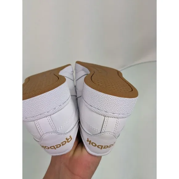 Reebok Club C 85 Men's Size 9 Athletic Sneaker Tennis White/Gold Shoe Trainers