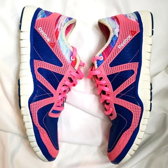 Reebok Zrated Nanoweb Lace-up Multicolore Training Running Sneakers (w size 7.5)