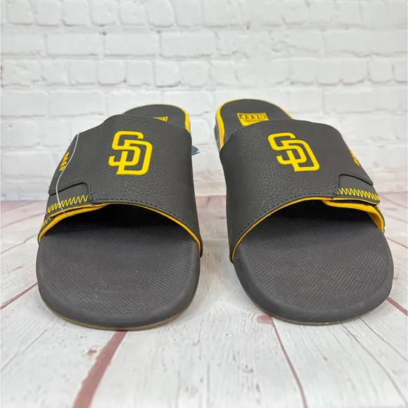 Reef Fanning x MLB San Diego Padres Slides Sandals With Bottle Opener Mens Sz 12