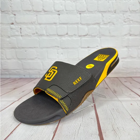 Reef Fanning x MLB San Diego Padres Slides Sandals With Bottle Opener Mens Sz 12