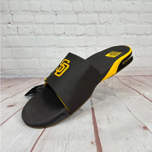 Reef Fanning x MLB San Diego Padres Slides Sandals With Bottle Opener Mens Sz 12