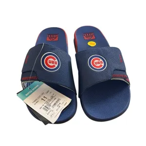 REEF NWT Fanning Chicago Cubs MLB Slides Red Blue Men's Size 11