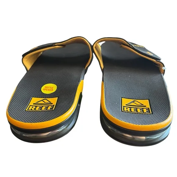 REEF NWT Fanning San Diego Padres MLB Slides Brown Gold Men's Size 12