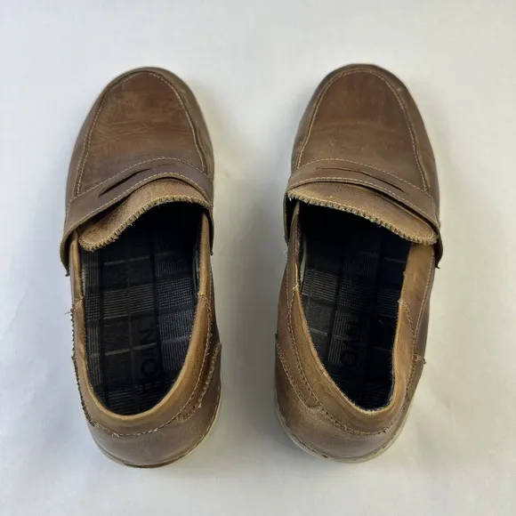Roan by Bed|stü Loafers Men 11 Shoes Brown Leather SlipOn Comfort Casual Walkin